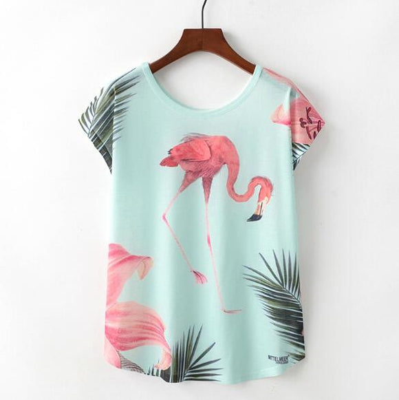 Flamingo Woman T Shirt