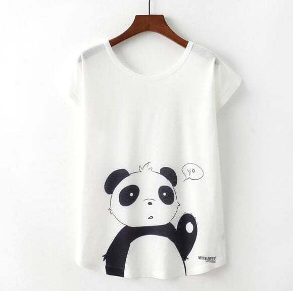 Panda Woman T Shirt