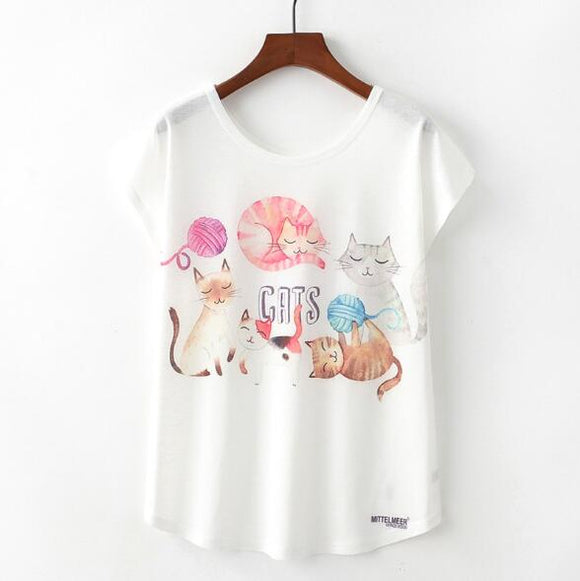 Cats Woman T Shirt