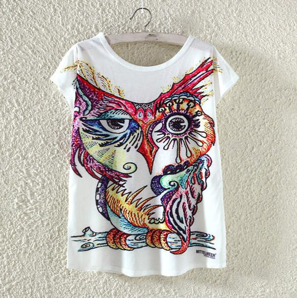 Owl Woman T Shirt
