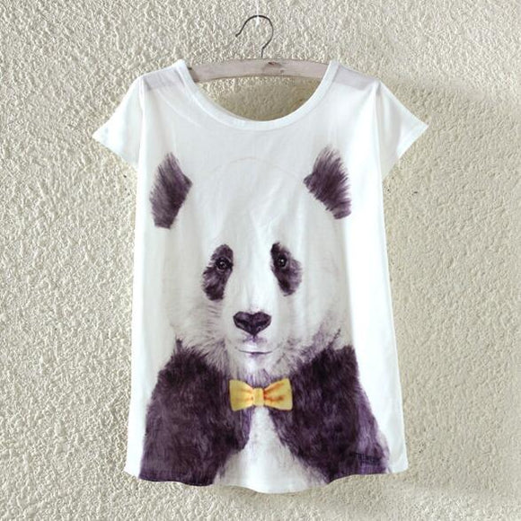 Cute Panda Woman T Shirt